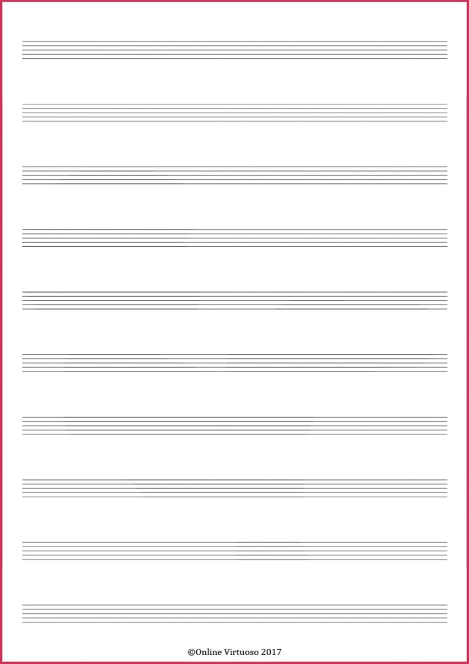 blank manuscript sheets
